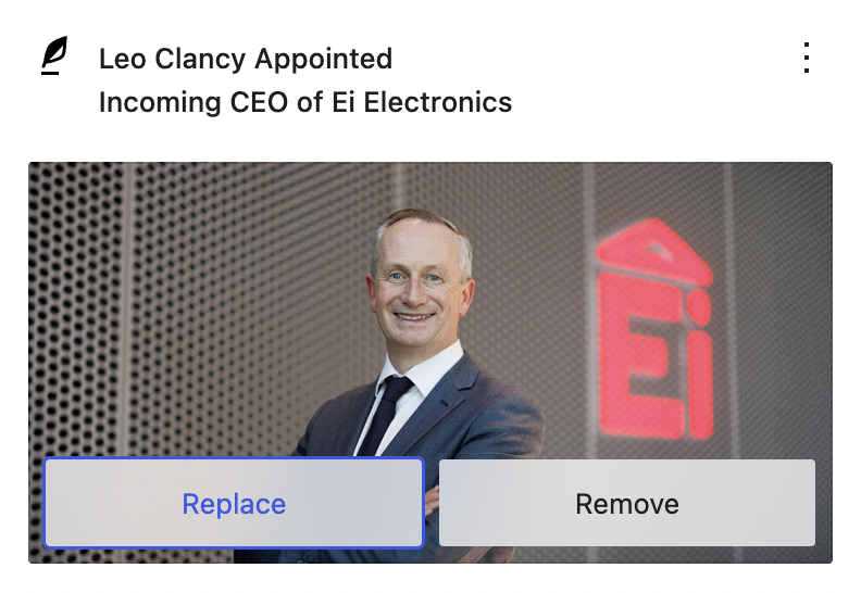 Changing Featured Image
